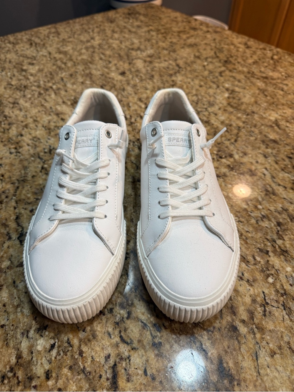 Sperry White Leather Low Top Shoes